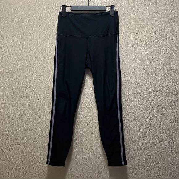 90 Degree By Reflex Mid-Rise Leggings Black Stretch Activewear Pants Dark Wash S - Picture 2 of 7